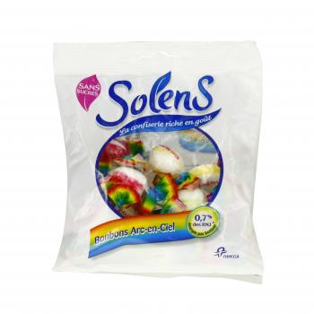 Bonbons arc en ciel sans sucre sachet de 100g 2