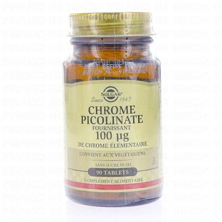 Chromium picolinate 90 comprimés 3
