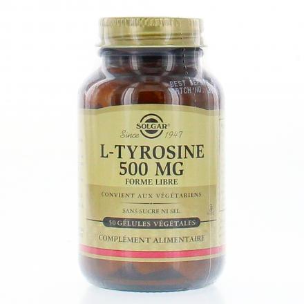 SOLGAR L-Tyrosine 500mg 50 gélules pot 50 gélules