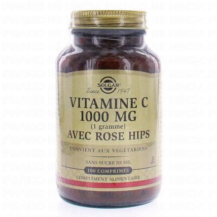 SOLGAR VItamine C 1000 avec rose hips x100 comprimés