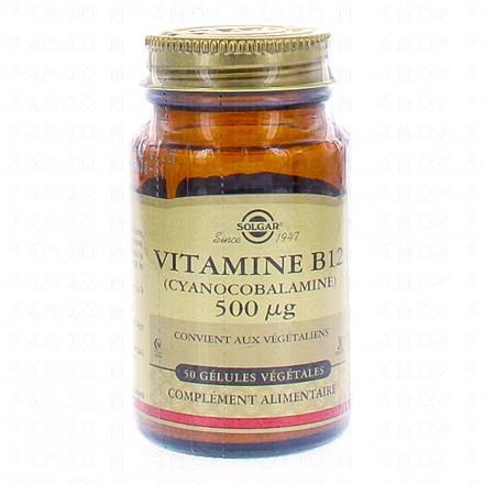 SOLGAR Vitamine B12 cyanocobalamine 500µg x50 gélules