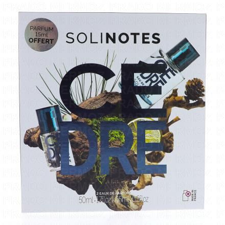 SOLINOTES Eau de parfum cèdre (coffret 50ml + 15ml offert)