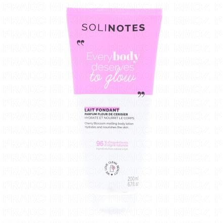 SOLINOTES Lait fondant corps Parfum Fleur de Cerisier tube 200ml