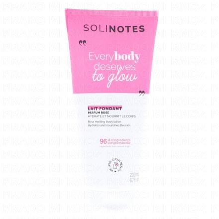 SOLINOTES Lait fondant corps Parfum Rose tube 200ml