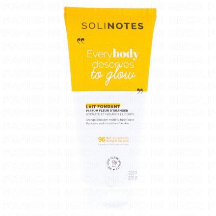 SOLINOTES Lait fondant corps parfum Fleur d'Oranger tube 200ml