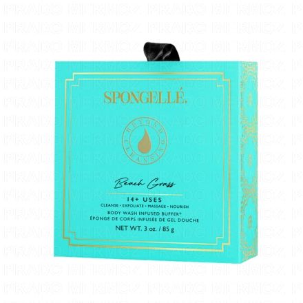 SPONGELLE Boxed Flower - Eponge de corps infus&eacute;e de gel douche Beach Grass 85g