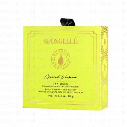 SPONGELLE Boxed Flower - Eponge de corps infus&eacute;e de gel douche Coconut Verbena 85g