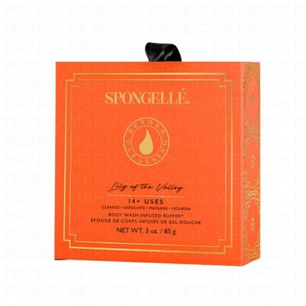 SPONGELLE Boxed Flower - Eponge de corps infus&eacute;e de gel douche Lily of the Valley 85g