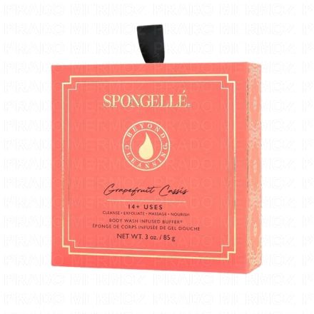 SPONGELLE Boxed Flower - Eponge de corps infus&eacute;e de gel douche Grapefruit Cassis 85g