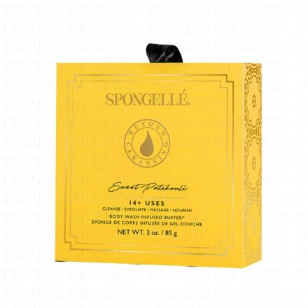 SPONGELLE Boxed Flower - Eponge de corps infus&eacute;e de gel douche Sweet Patchouli 85g