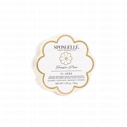 SPONGELLE Daisy Spongette - Eponge de corps infus&eacute;e de gel douche Freesia Pear 50g