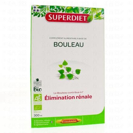 SUPERDIET Elimination bouleau bio 20 ampoules