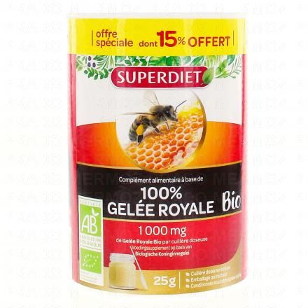 SUPERDIET Gelée royale bio pot 25g