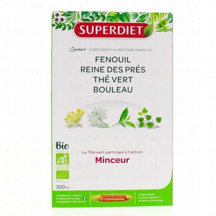 SUPERDIET Quatuor minceur bio 20 ampoules