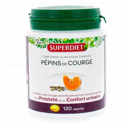 SUPERDIET huile de pépin de courge 120 capsules