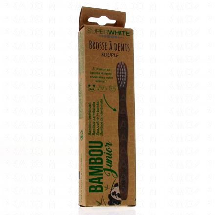 SUPER WHITE Brosse à dents bambou junior souple