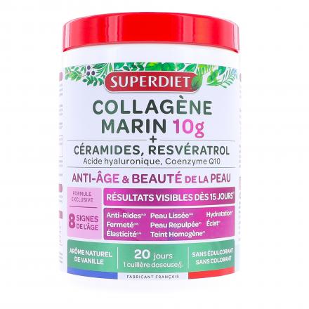 Collagène Marin 10g + Céramides, Resvératrol 210g