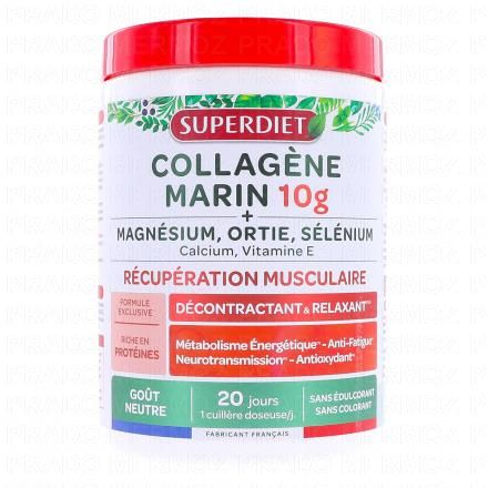 Collagène Marin 10g + Magnésium, Ortie, Sélénium 240g