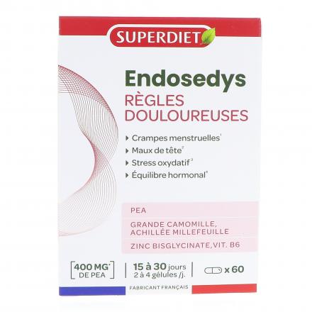 SUPERDIET Endosedys R&egrave;gles Douloureuses 60 g&eacute;lules