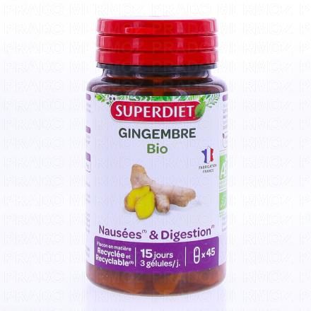 SUPERDIET Gingembre Bio 45 gélules
