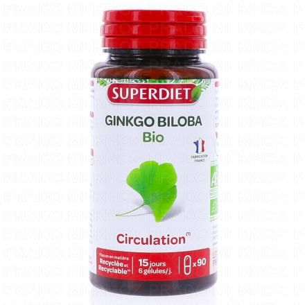 SUPERDIET Ginkgo Biloba bio 90 gélules