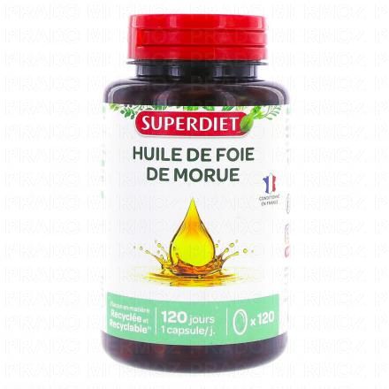 SUPERDIET Huile de Foie de Morue 120 capsules