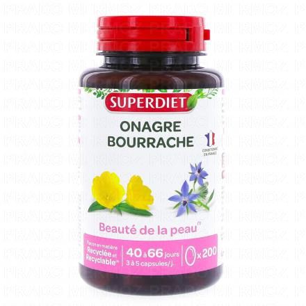 SUPERDIET Onagre bourrache Beauté de la peau x200 gélules