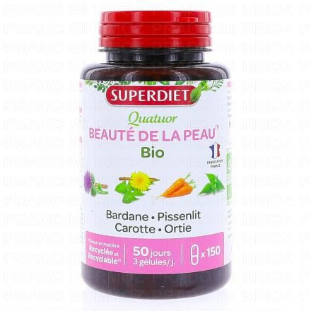 SUPERDIET Quatuor Beauté de la Peau Bio x150 gélules