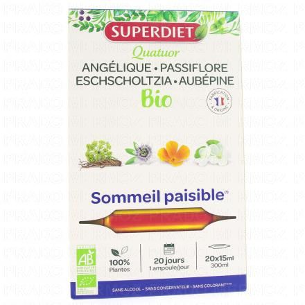 SUPERDIET Quatuor détente 20 ampoules