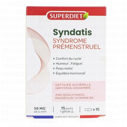SUPERDIET Syndatis Syndrome Pr&eacute;menstruel 15 g&eacute;lules