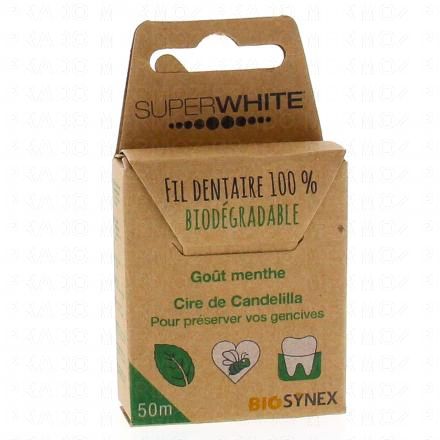 SUPERWHITE Bio Synex Fil dentaire menthe 50m