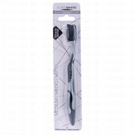 SUPERWHITE Brosse à dents Black Edition medium
