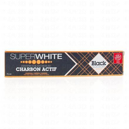 SUPERWHITE Dentifrice blancheur au charbon actif 75ml