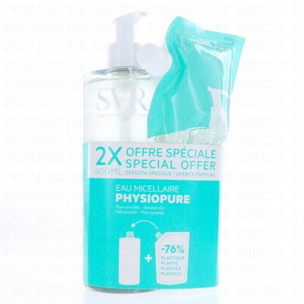 SVR Physiopure - Eau micellaire flacon 400ml + recharge 400ml