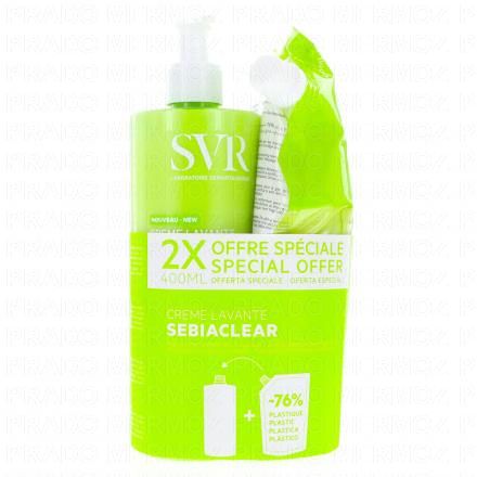Sebiaclear - Crème lavante anti imperfections 400ml + eco recharge 400ml
