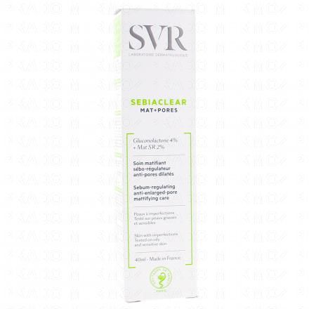 SVR Sebiaclear mat+pores soin matifiant tube 40ml