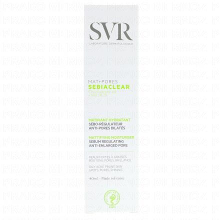 SVR Sebiaclear mat+pores soin matifiant tube 40ml
