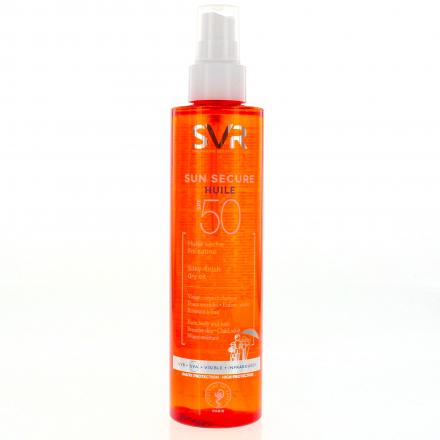 SVR Sun Secure Huile sèche SPF50 flacon pompe 200ml