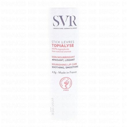 SVR Topialyse - Stick Lèvres Soin Nourrissant Apaisant, Lissant 4.8g