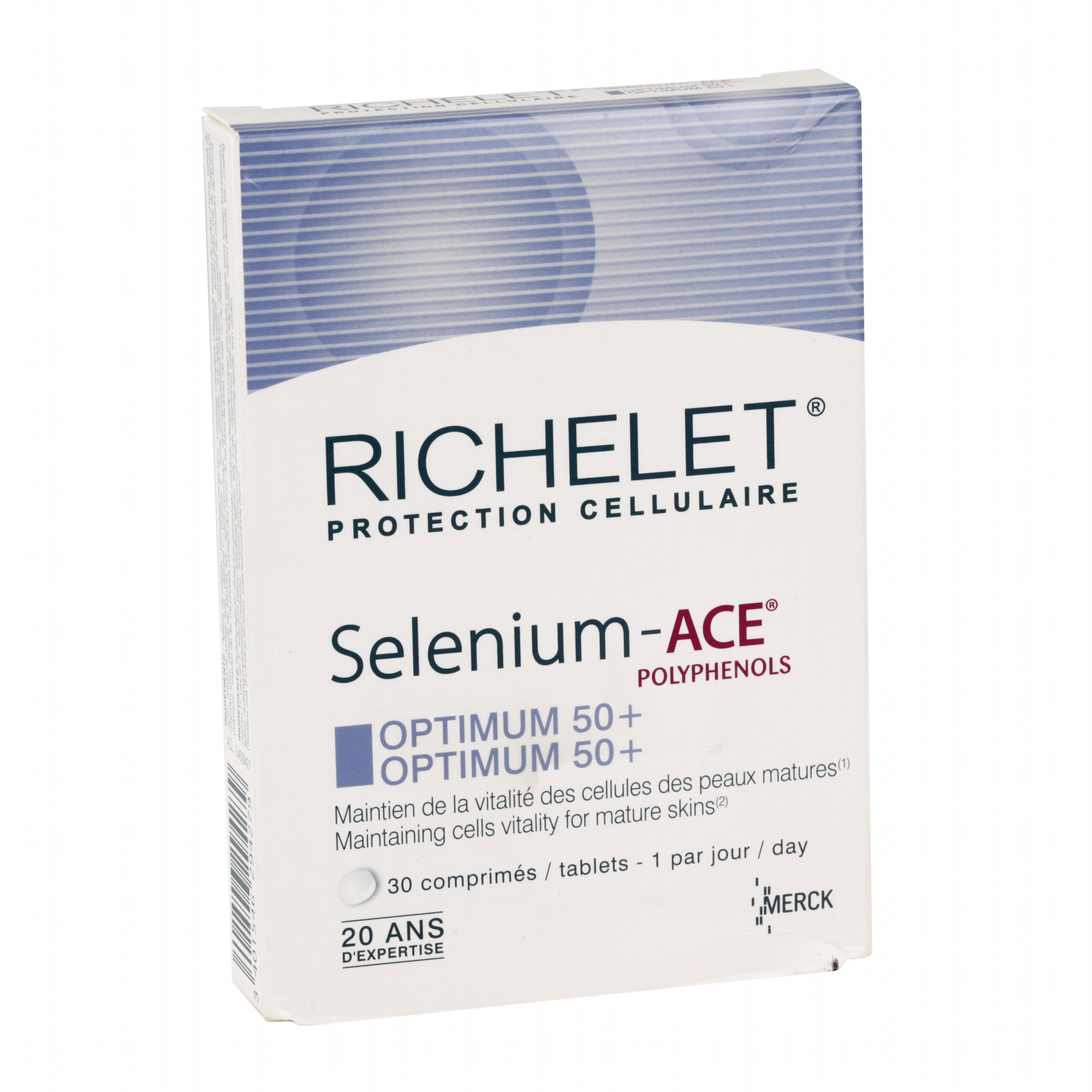 RICHELET Selenium ace optimum 50+ 30 comprimés Parapharmacie en ligne