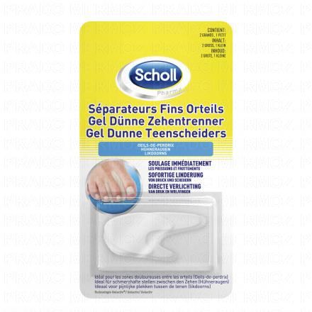 SCHOLL Séparateurs orteils chevauchés gelactiv (lot de 3 (fins))