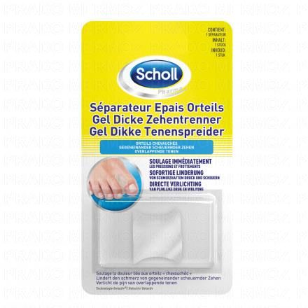 SCHOLL Séparateurs orteils chevauchés gelactiv x 1 (épais)