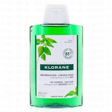 KLORANE Ortie bio - Shampooing traitant séborégulateur (flacon de 200 ml)