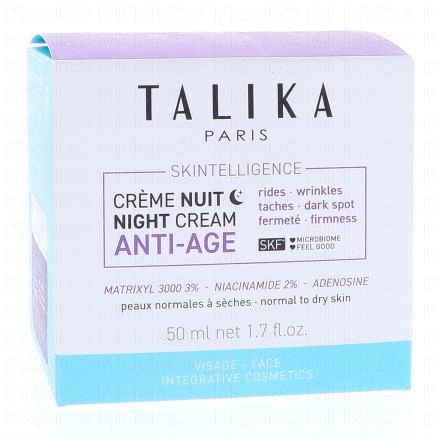 TALIKA Skintelligence Anti-Age Crème de nuit régénérante 50ml