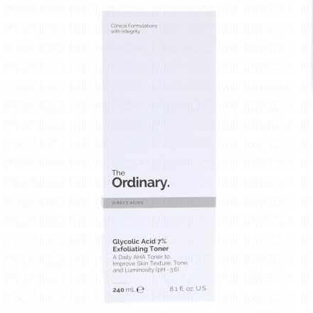 THE ORDINARY Tonique Exfoliant &agrave; l'Acide Glycolique 7% 240ml