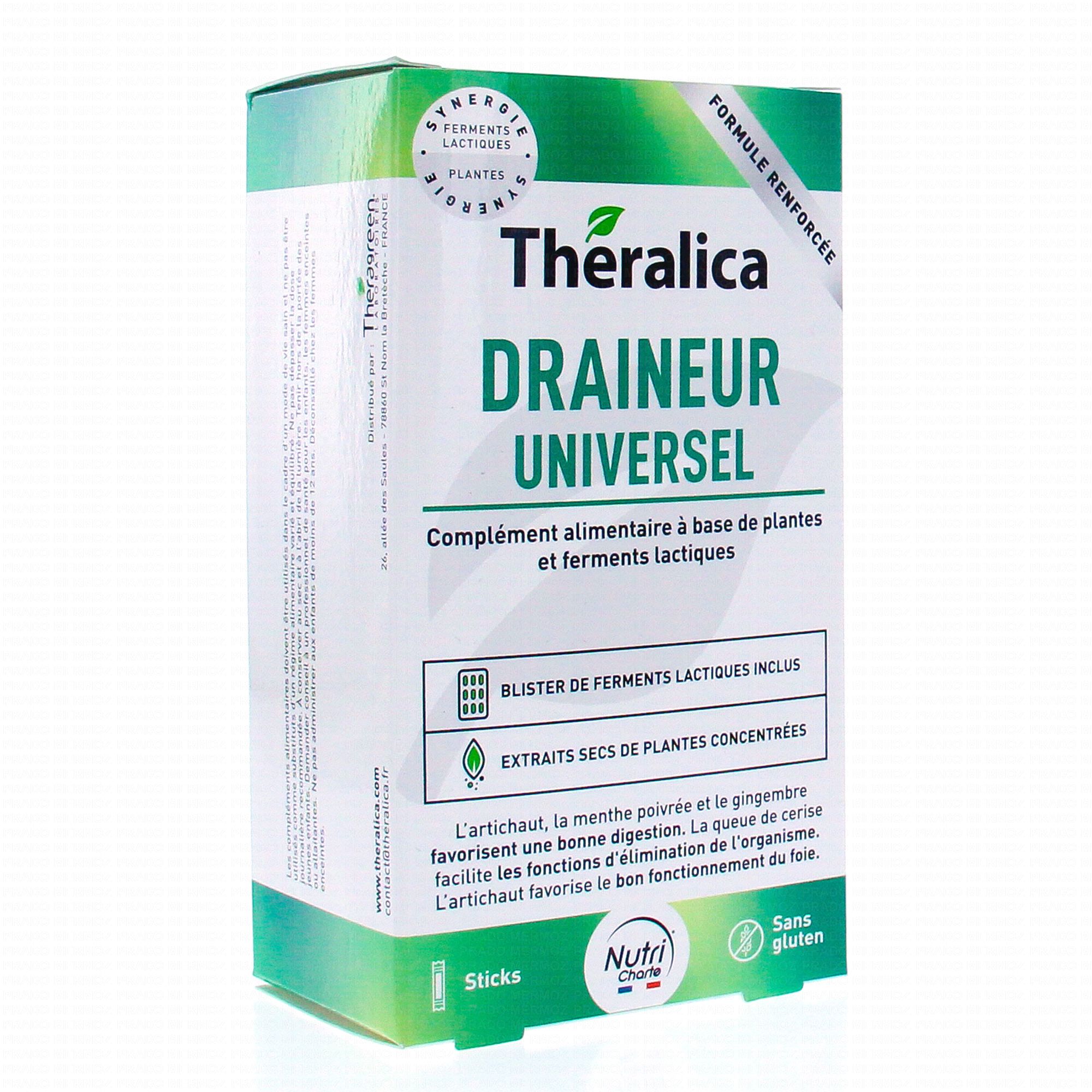 THERALICA Draineur 15 sticks + 15 gélules - Parapharmacie Prado Mermoz