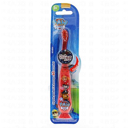 Brosse à dent souple Flash timer pat'patrouille 2