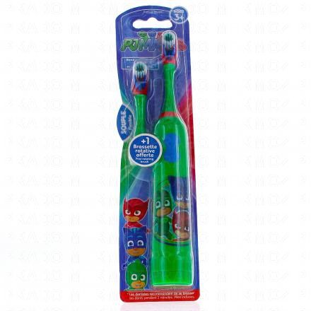 TINOKOU Brosse &agrave; dents &eacute;lectrique+ 1 brossette rotative offerte (pyjamasques)
