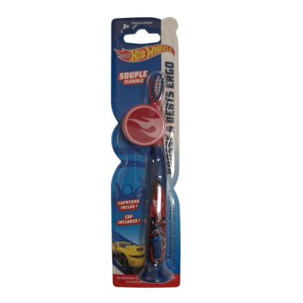 TINOKOU Brosse &agrave; dent ergonomique avec capuchon (hot wheels)