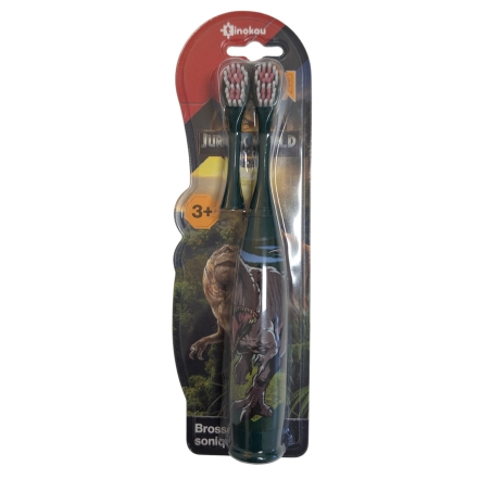TINOKOU Brosse &agrave; dents &eacute;lectrique+ 1 brossette rotative offerte (jurassic world)